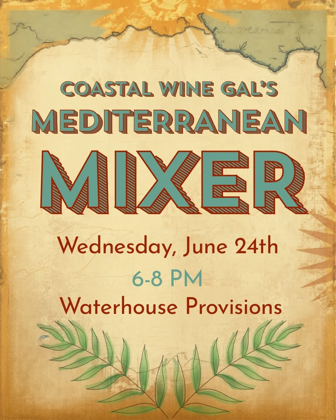 Join us next month at @waterhouse30a for a Mediterranean Mixer featuring wines from some of the most beautiful coastal regions of Spain and Italy, perfectly paired with cheeses. Sip, snack, and take a relaxed approach to learning about wine at this l