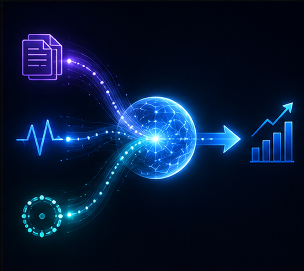 History, current state, and ongoing internal processes converging to shape future system behavior.