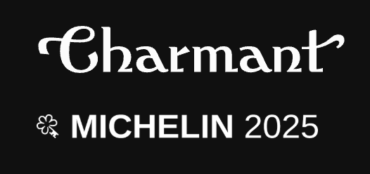 Charmat Michelin 2025 logo on a black background.
