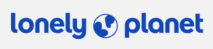 Lonely Planet logo with blue text and globe icon