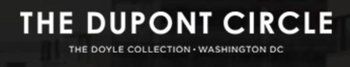 Black banner with white text reading 'The Dupont Circle' and smaller text below stating 'The Doyle Collection - Washington DC'.