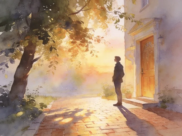 young man standing alone wondering why he is afraid of the world and how to get help?
