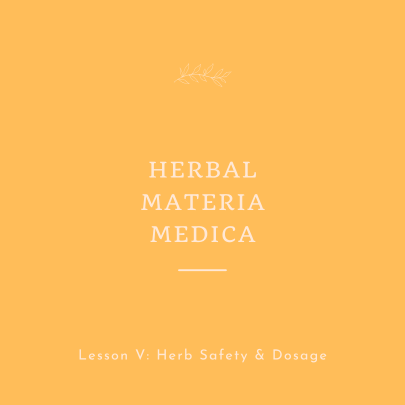 Herbal Materia Medica