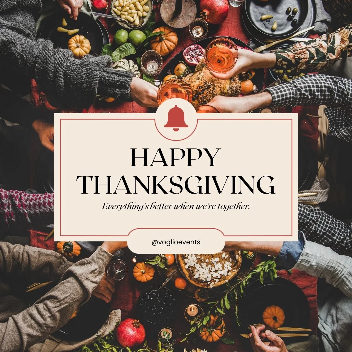 This Thanksgiving, we want to express our sincere gratitude to each client who trusted us throughout the year. Your support allows us to continue creating meaningful moments with dedication and excellence.
Wishing you and your family a warm, joyful, 