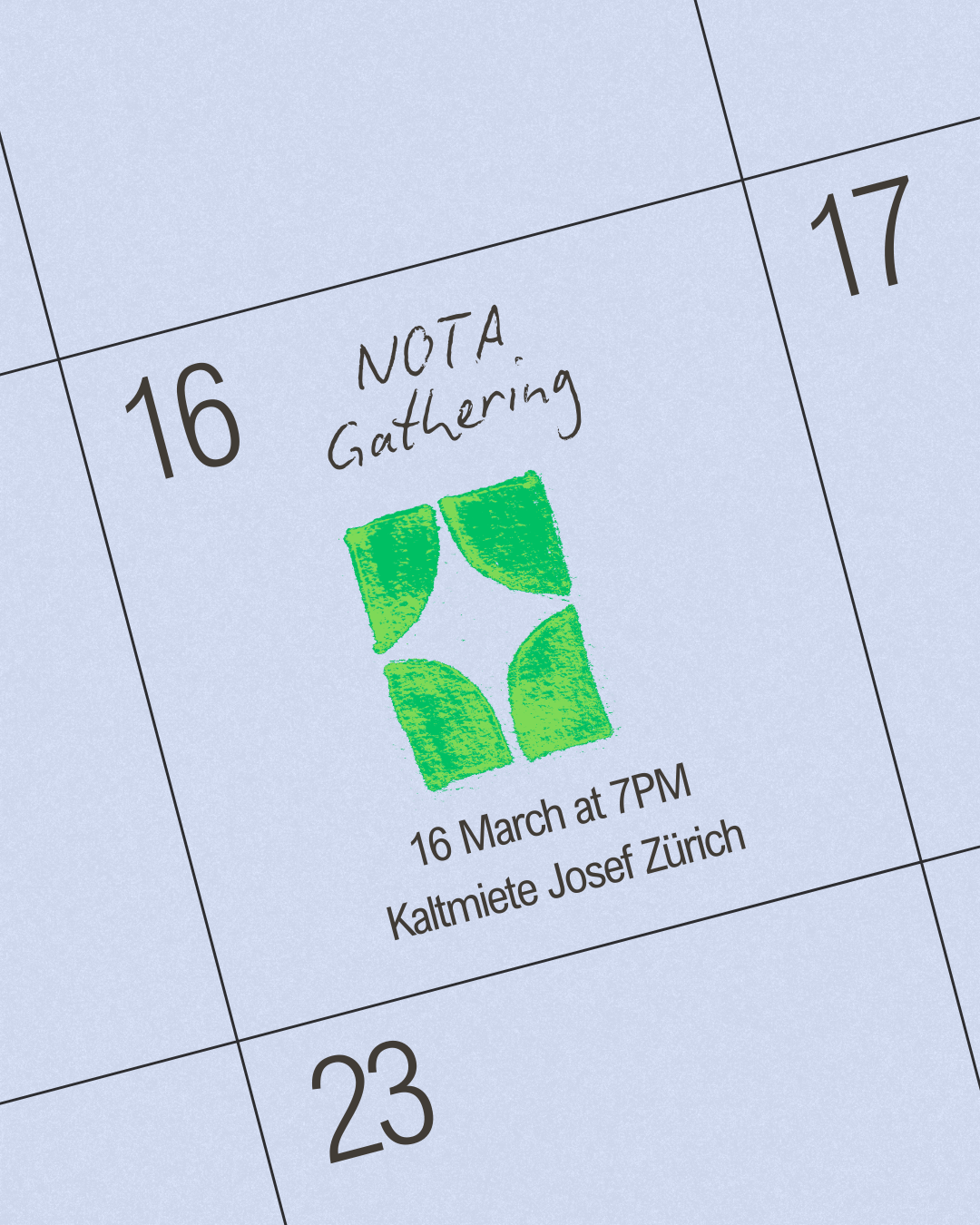 NOTA Zurich Open Gathering