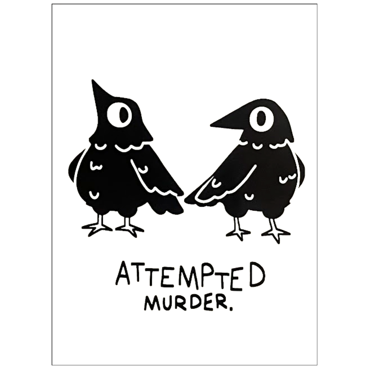 ATTEMPTED MURDER Original Art Print