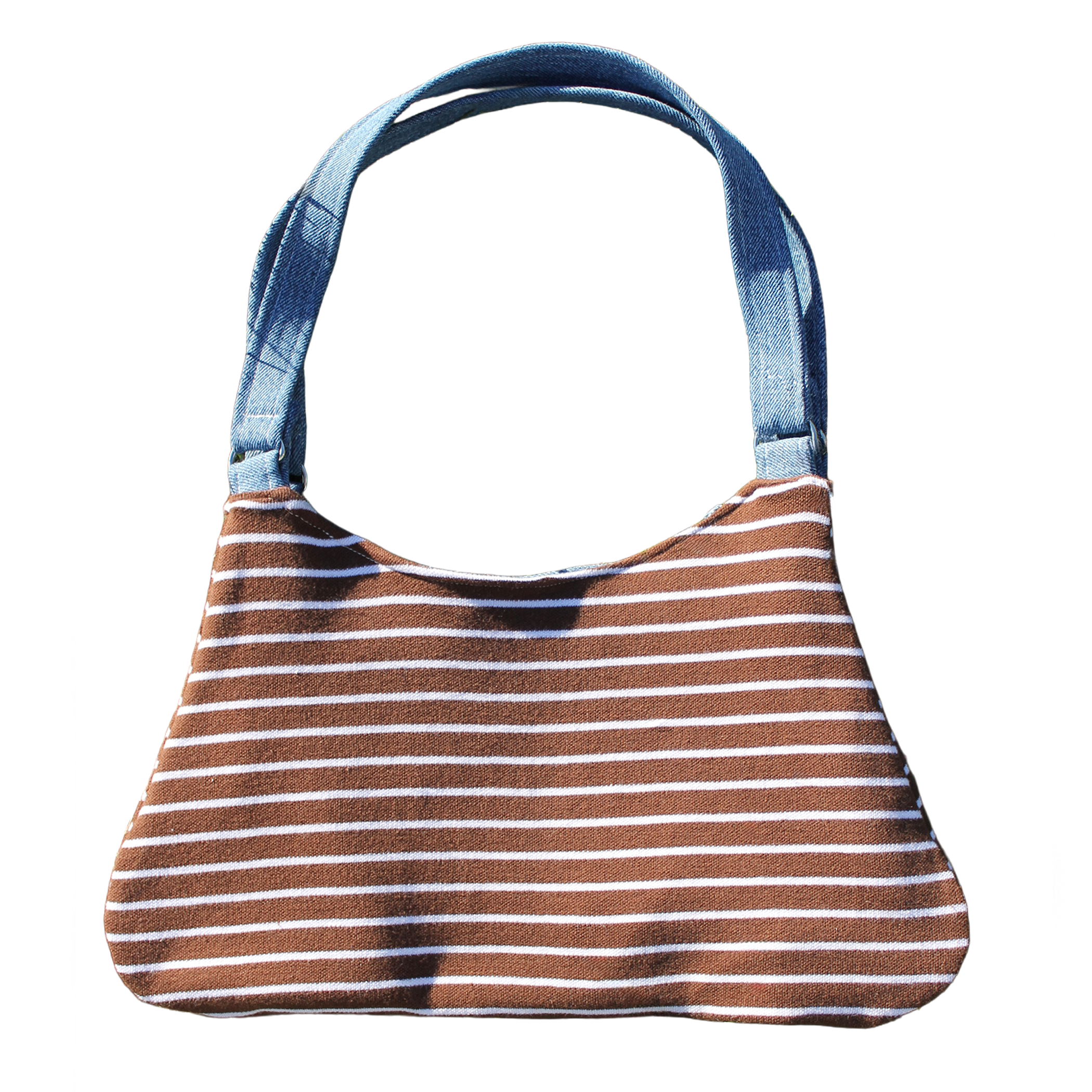 Striped Brown Purse