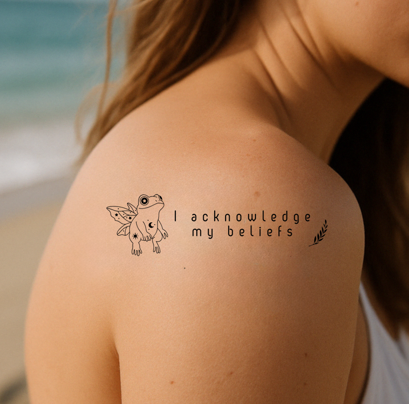 I acknowledge by beliefs
