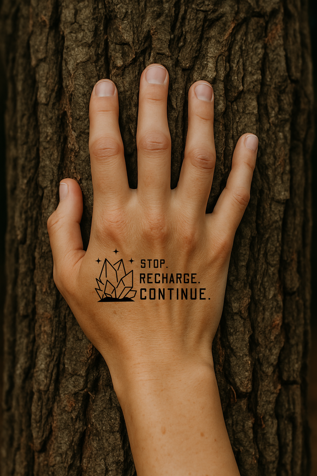 Hand on Textured Tree Bark_stop recharge continue.png