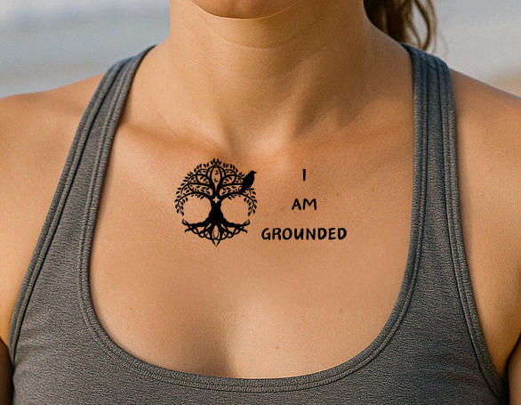 i am grounded_Female chest in the beach meditating.png