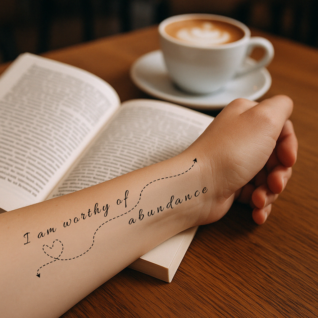 Wrist_book and coffee_I am worthy of abundance.png