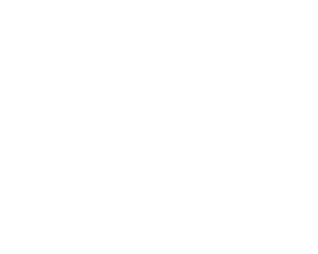 Outline of a gift box with a bow on top on a black background.