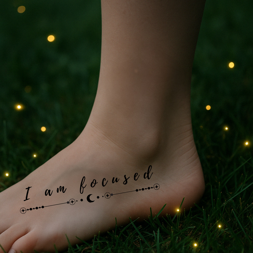 I am focused_feet geometric Tattoo and Fireflies at Dusk.png