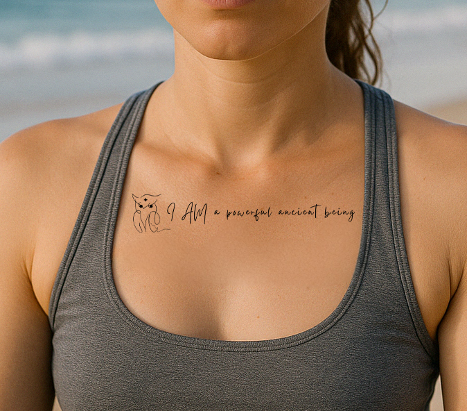 Female chest in the beach meditating_I am a powerful ancient being.png