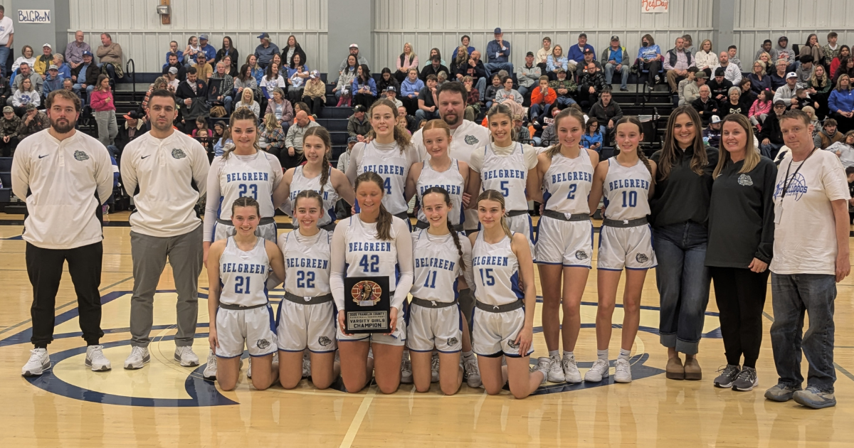 Belgreen varsity girls outlast Phil Campbell to secure third straight Franklin County Tournament title