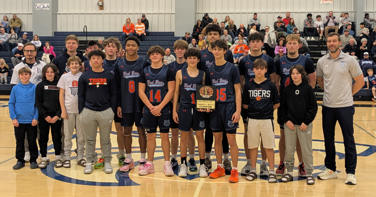 Red Bay boys dominate competition to win fourth straight Franklin County Tournament championship