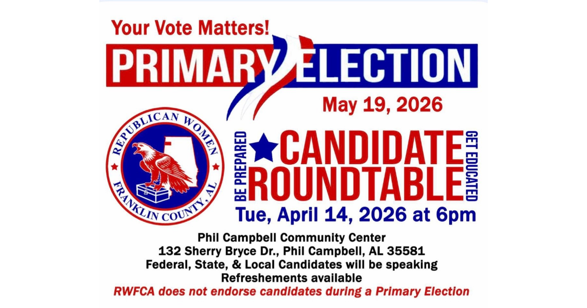 Second Candidate Roundtable set for next Tuesday in Phil Campbell