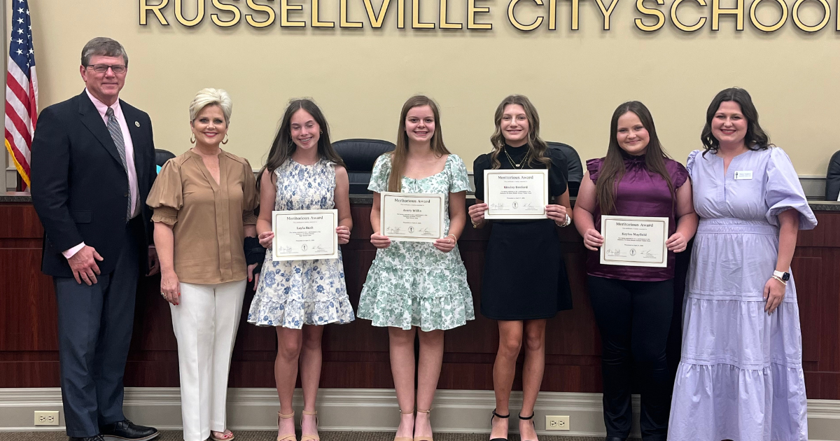 RCS Board recognizes eight students for statewide accolades