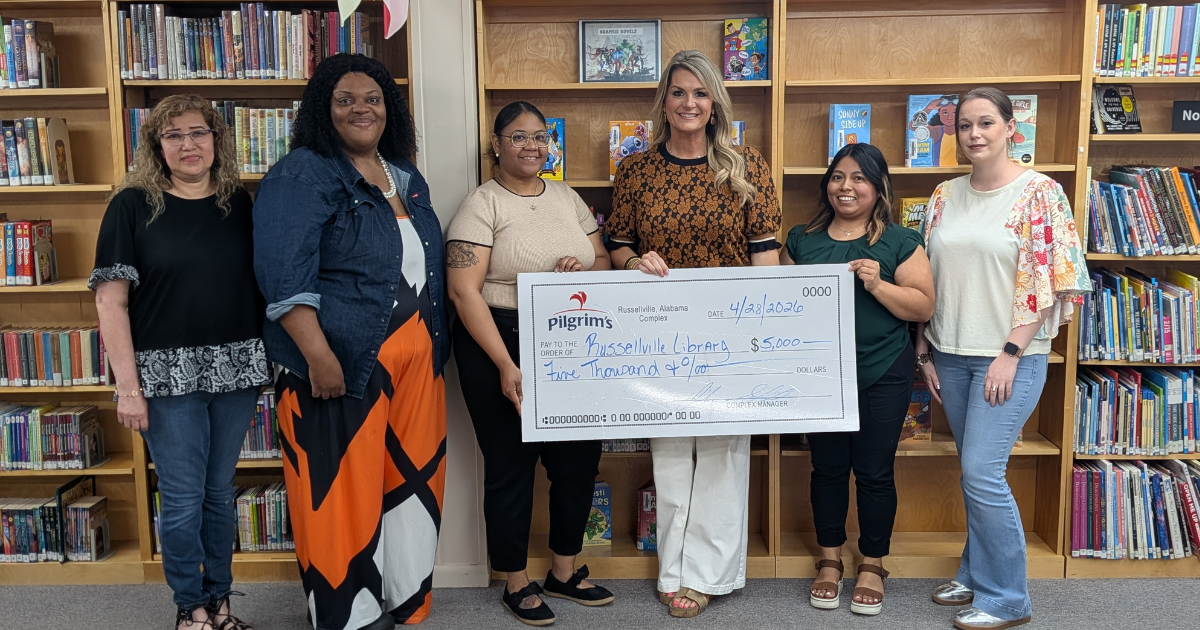 Pilgrim’s $5,000 donation funds Russellville Public Library’s Summer Reading Program