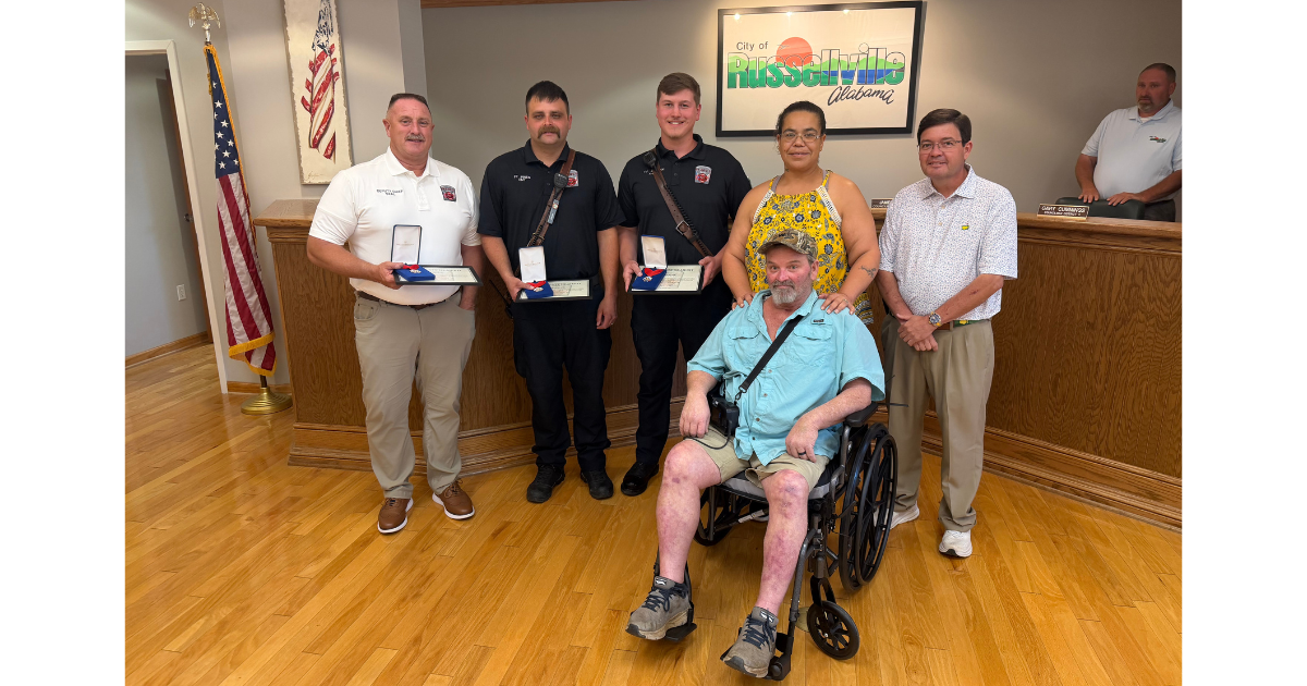 Council honors life-saving RFD trio