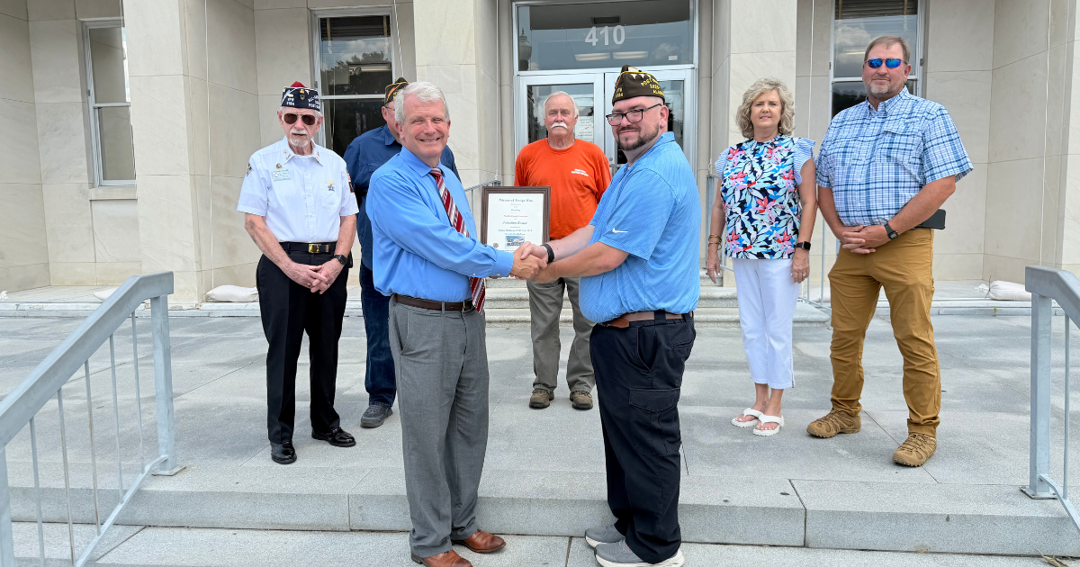 VFW Post 5184 recognizes three local businesses for patriotic displays ahead of Fourth of July