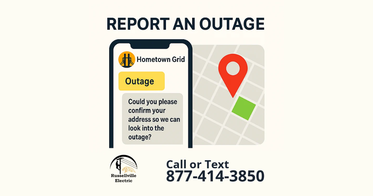 Russellville Electric Board introduces fast, free outage reporting system