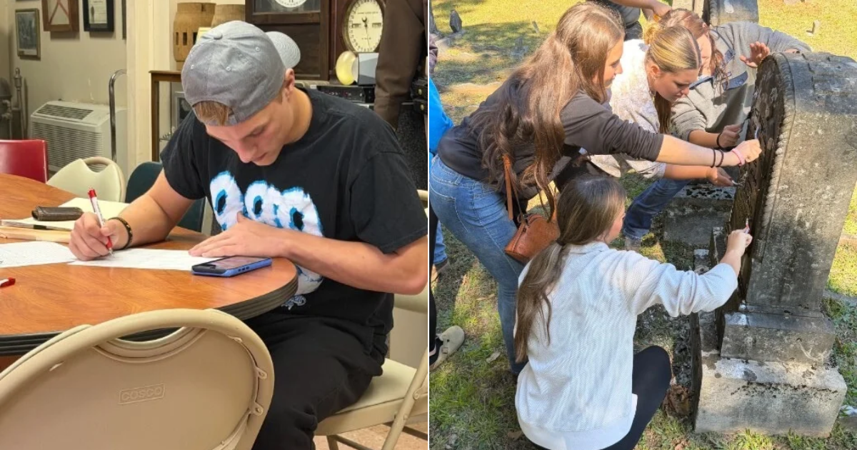 Dual enrollment students enjoy day filled with local history