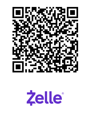QR code above the Zelle logo.
