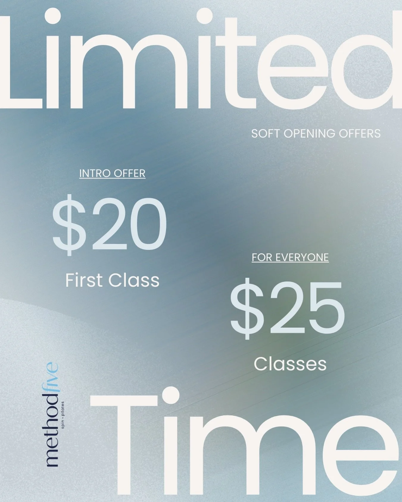 Soft opening rates are still running for a limited time. Join us and experience Spin or Heated Mat Pilates with high energy, intentional coaching, and real connection.

First Class
$20 Intro Offer

Soft Opening Drop-In
$25 for all

Soft opening rates