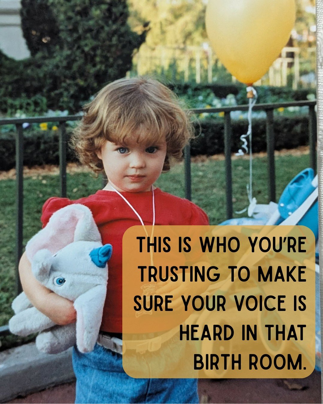Here's my take on this trend -

This little girl didn&rsquo;t know it yet&hellip; but she&rsquo;d grow up to walk alongside women during the most transitional seasons of their lives.

The quiet encouragement.
The deep breaths together.
The keeping it