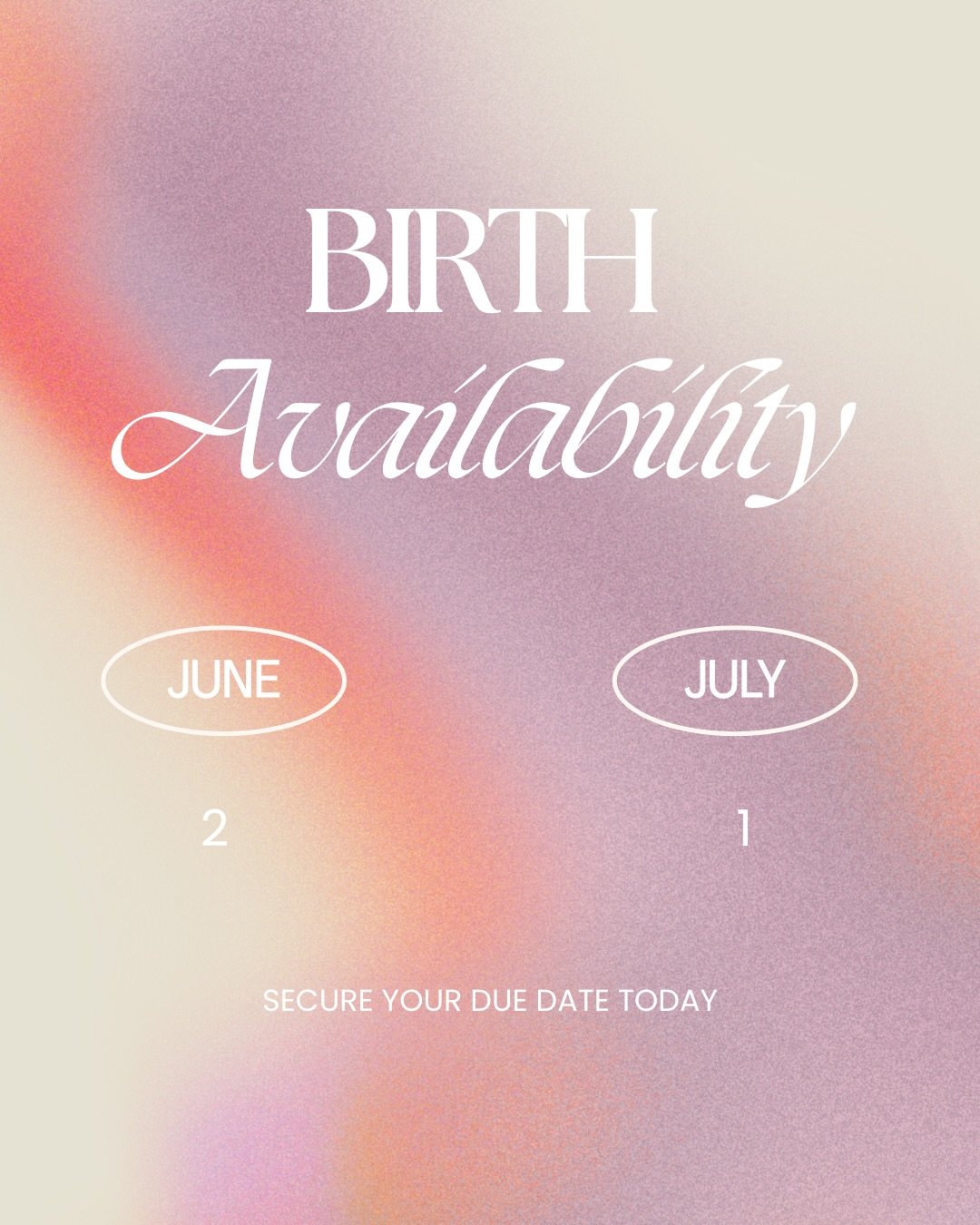 I intentionally keep my calendar small so you&rsquo;re not just another name on a list&hellip;

The moms I work with get consistent, steady support from someone who actually KNOWS them.

I have a few due dates left for this summer 🤍

If you&rsquo;re