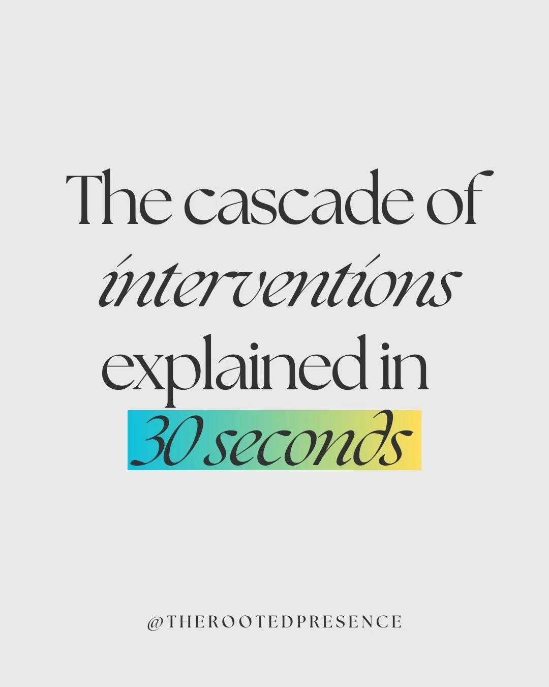 Most people don&rsquo;t explain why or how one thing can lead to another in birth. 

Understanding this sequence gives you power. Not to necessary avoid everything&hellip; but to make informed decisions for what YOU want.

This cascade doesn&rsquo;t 