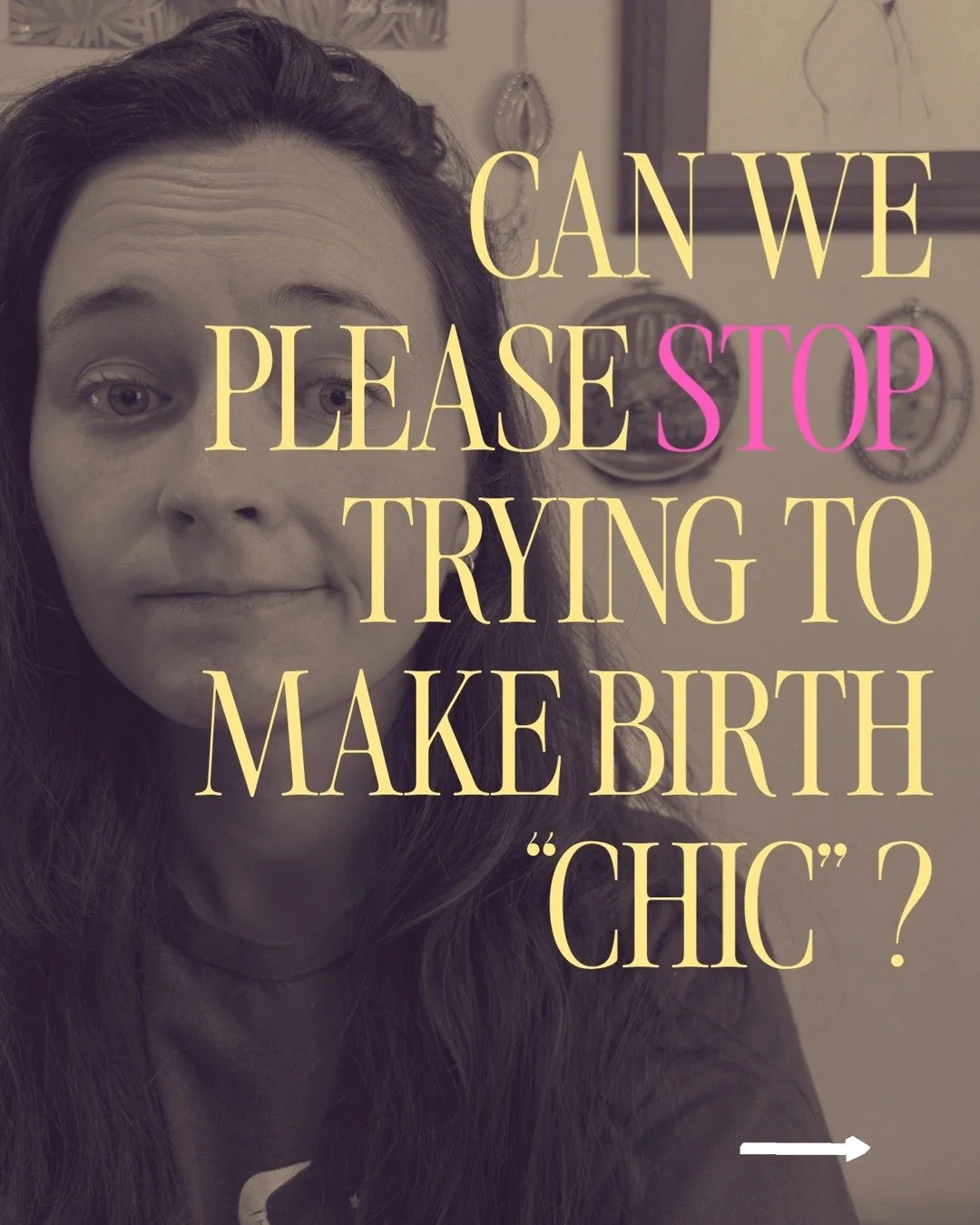 leave chic at the door 🙃

Pregnancy + birth do not need another trend cycle telling women what they should want, how they should do it, or what&rsquo;s &ldquo;in&rdquo; right now.

Birth is way too personal for that.

Learn your options. Ask questio