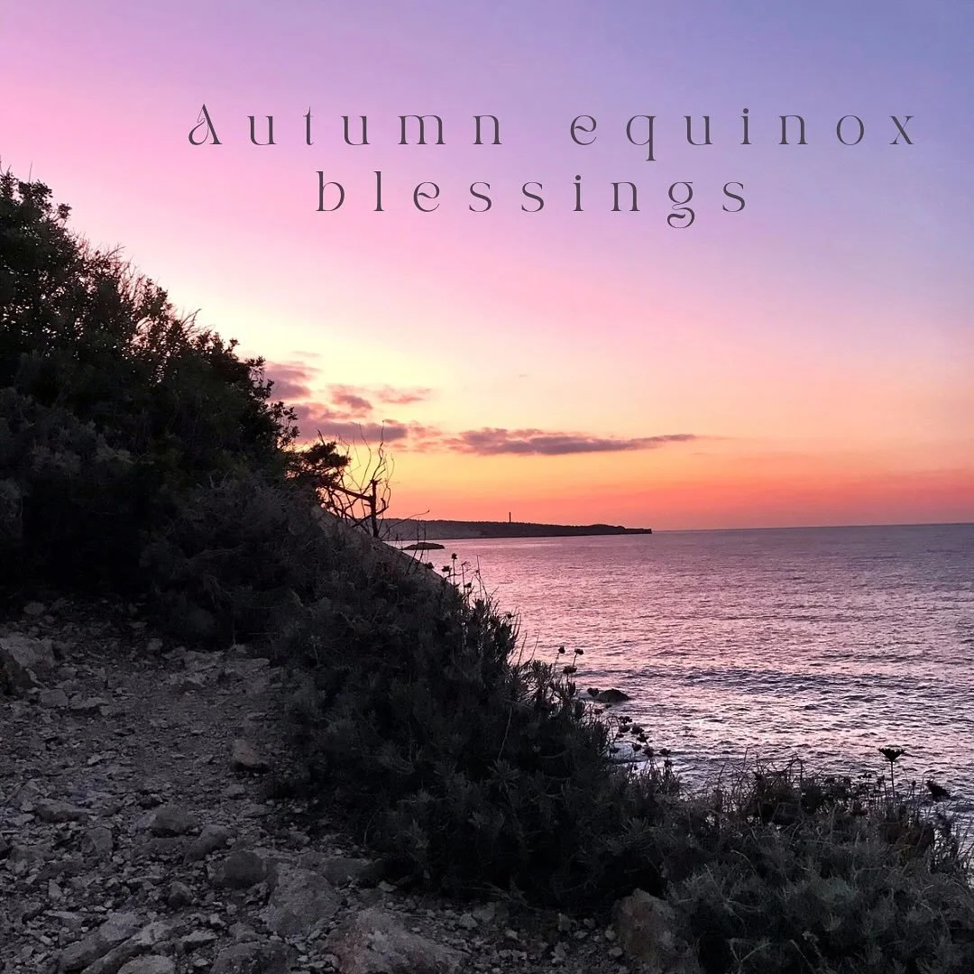Autumn equinox blessings to you 🧡 As day and night balance it brings about an invitation for us to do the same.. release with grace and trust what&rsquo;s becoming 🧡