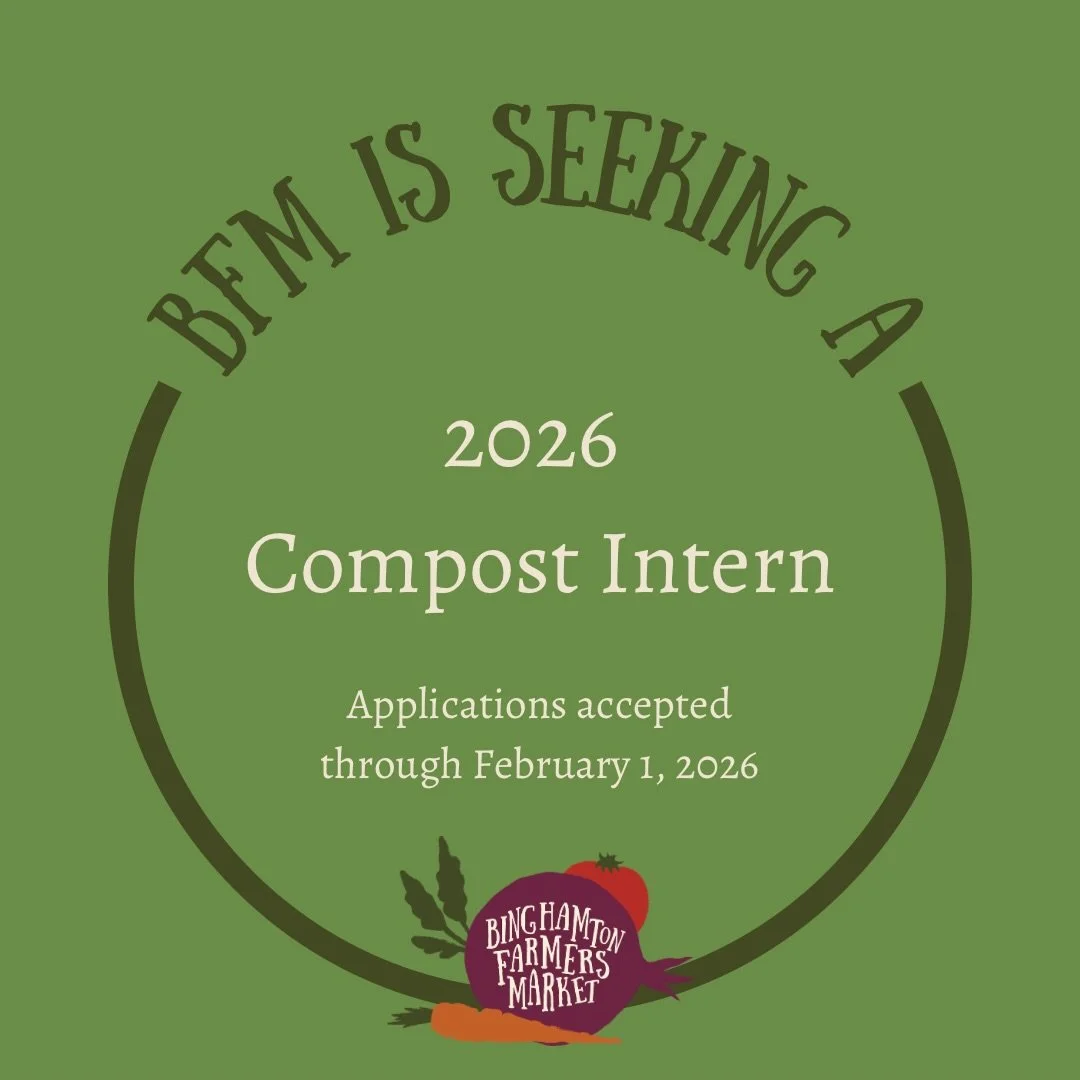 If you&rsquo;re a local college student who loves composting and is looking for a spring/summer internship, this role is for you! There are only a few days left to apply! Send us an email at BingFarMarket@gmail.com to apply 🥕✨