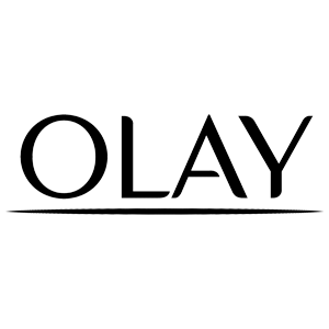 Olay logo in black and white.