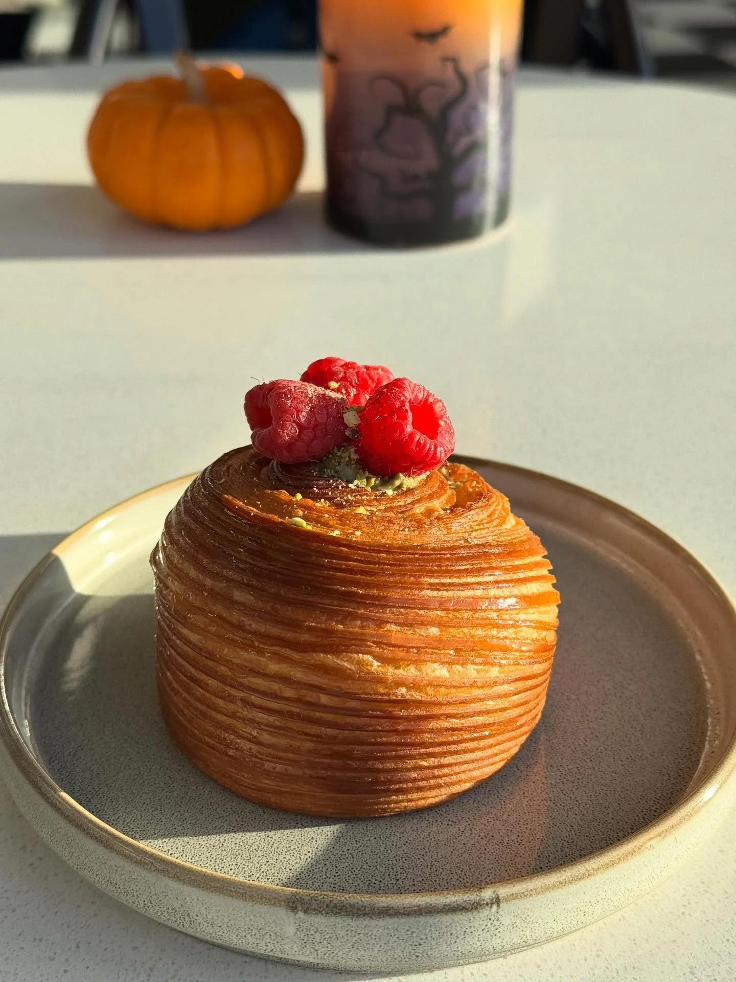 ✨ Introducing our Dubai Nest &mdash; layers of golden, flaky pastry filled with smooth vanilla cream and rich pistachio kunafa filling.
Topped with fresh raspberries and crushed pistachios for the perfect balance of sweetness, texture, and aroma.

A 