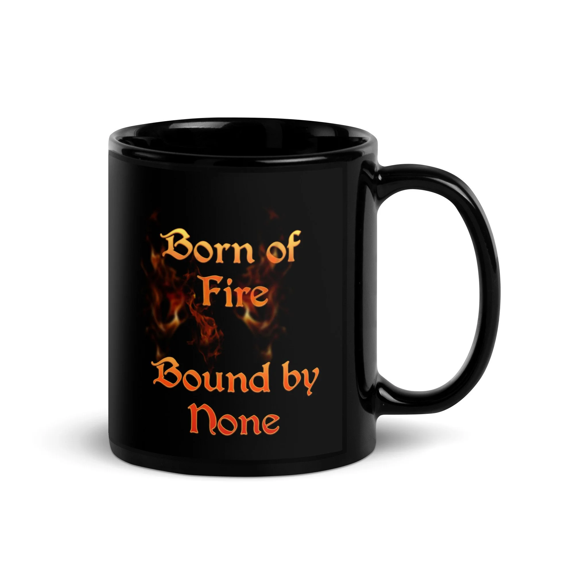 Born of Fire, Bound by None Mug – Witchy Coffee Cup | Gothic Pagan