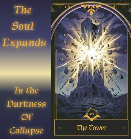 The tower's destruction reveals what isn't working. Every crack of lightning clears what can&rsquo;t stand in our next chapter. Let it fall. Let yourself rise!
 #shadowwork #tarottuesday