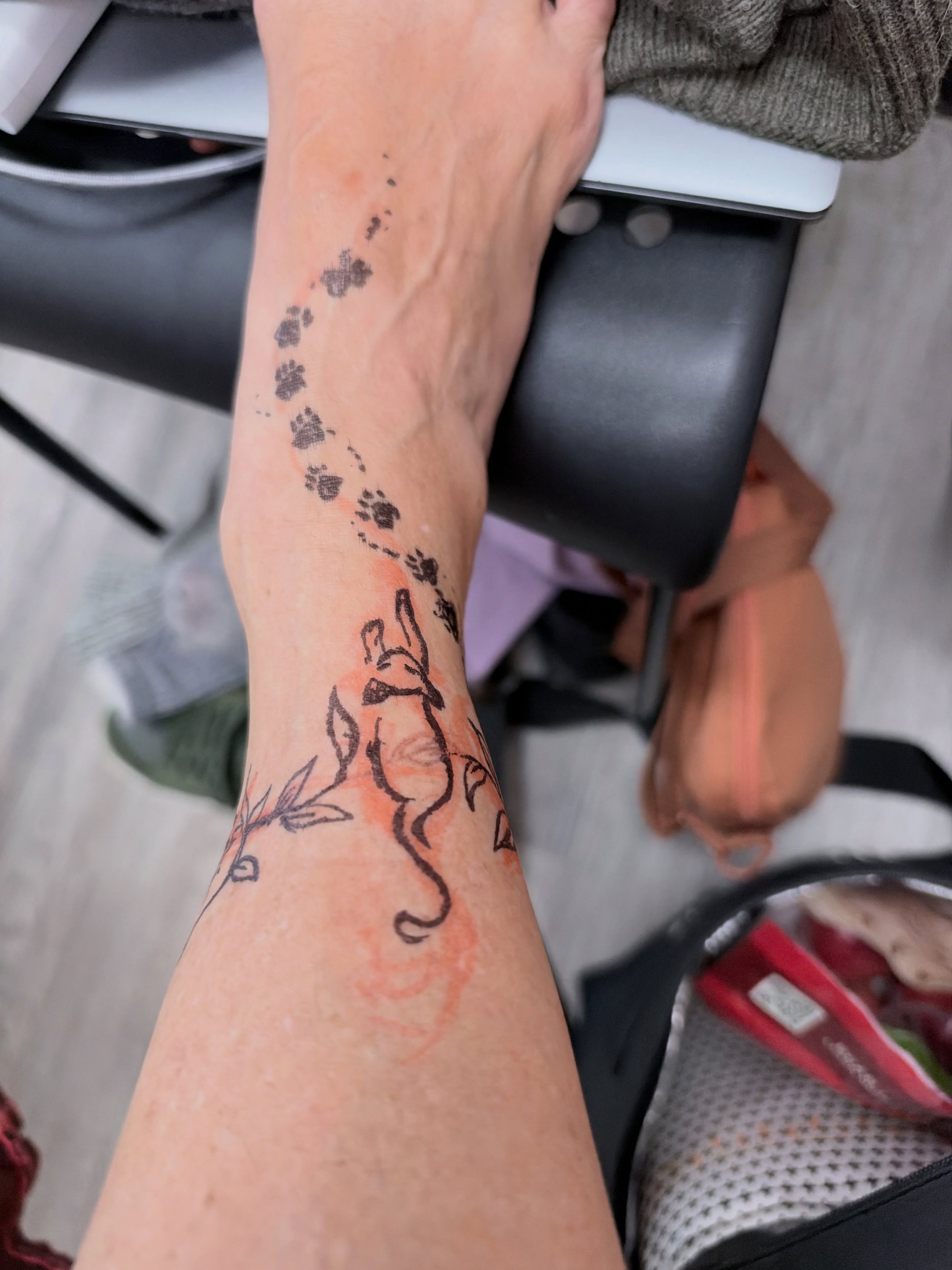 Getting new artwork I call this walking with the animals. It&rsquo;s gonna hurt but I&rsquo;ve wanted this for years. #tattooprep