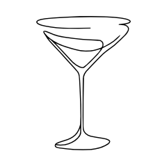 A simple line drawing of a key with a round head and a single tooth.
