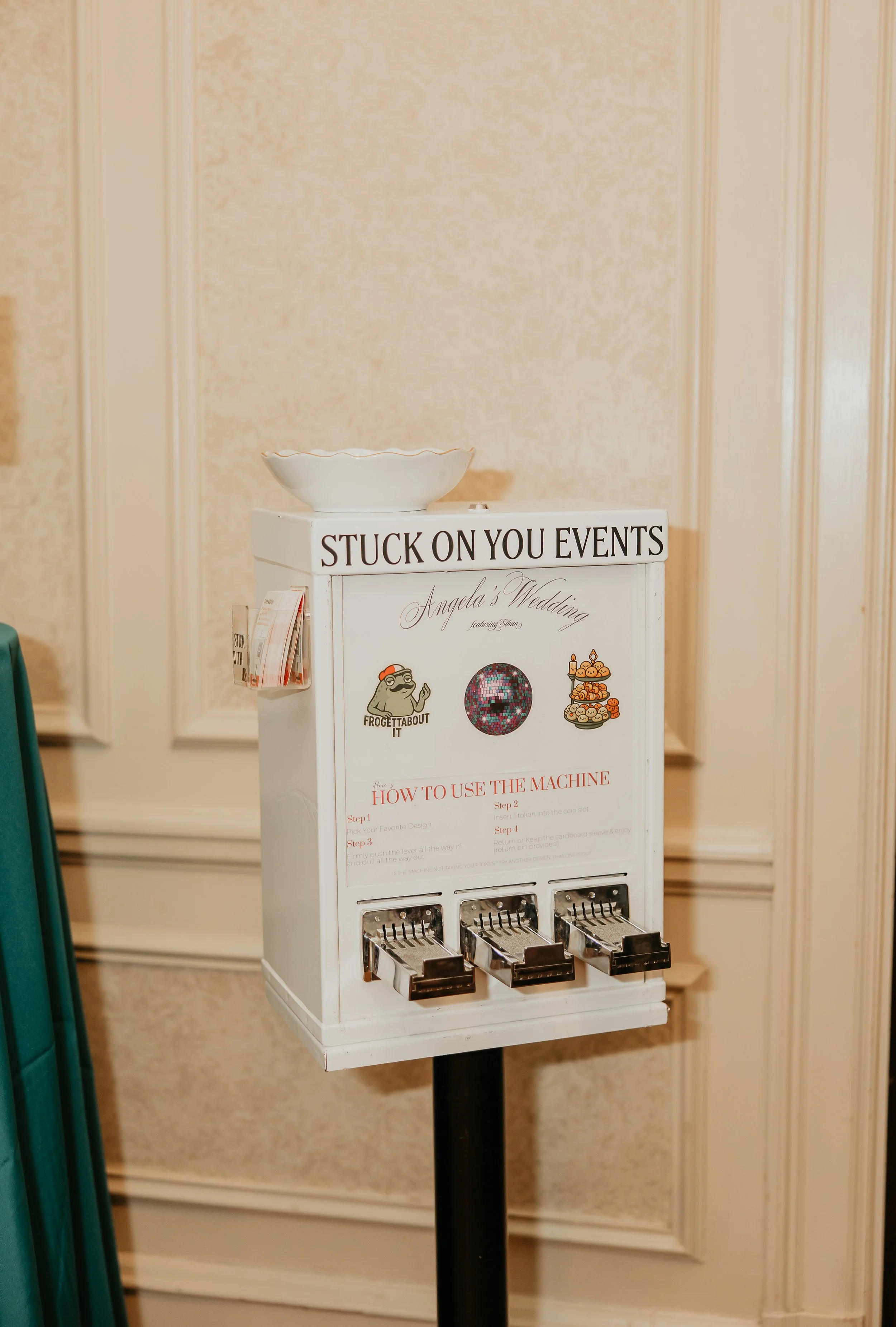 Vintage sticker vending machine rental for Kansas City events