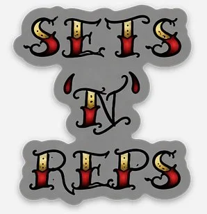 SET N REPS TATTOO STICKER