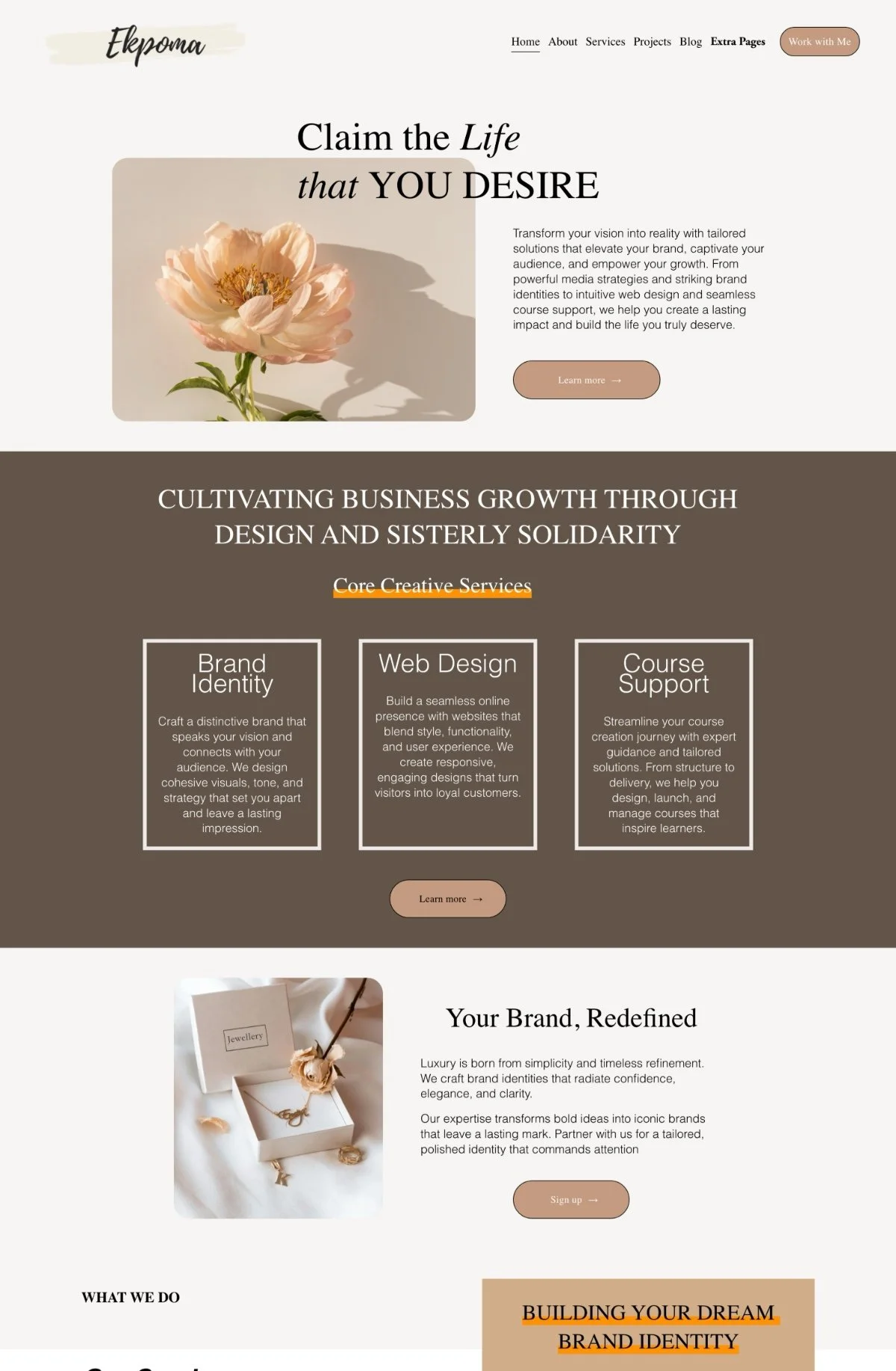 Ekpoma – Squarespace 7.1 Fluid Engine