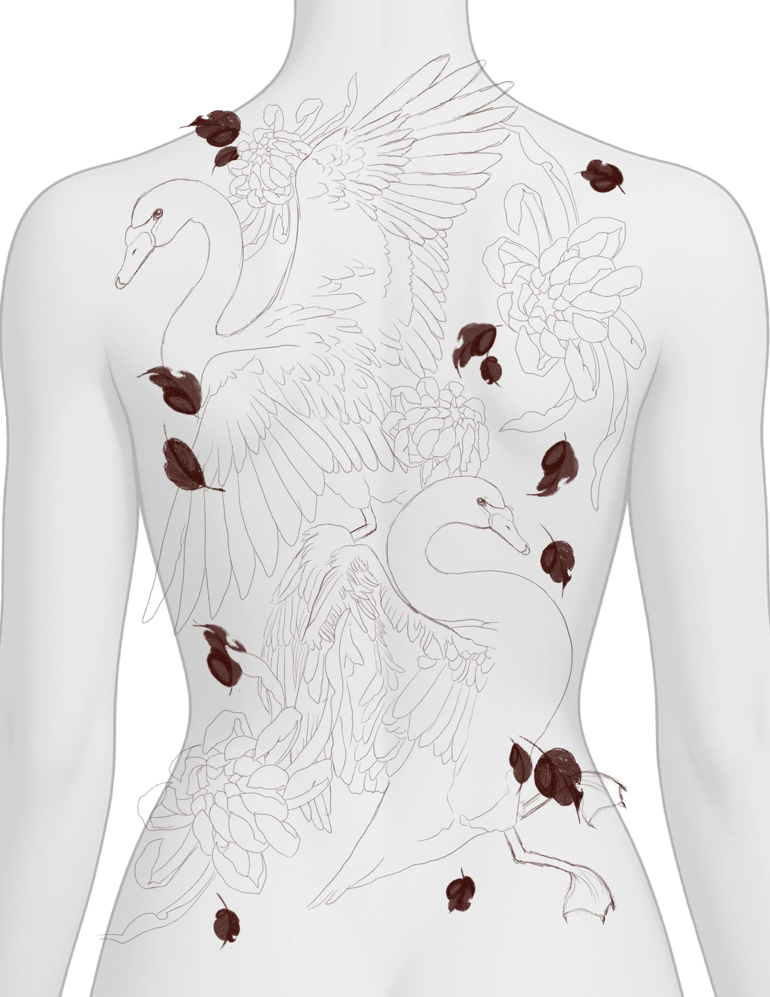 Sketch will be finished upon booking