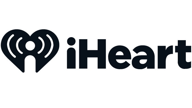 iHeartRadio logo consisting of a stylized heart with radio waves and the text 'iHeart'.