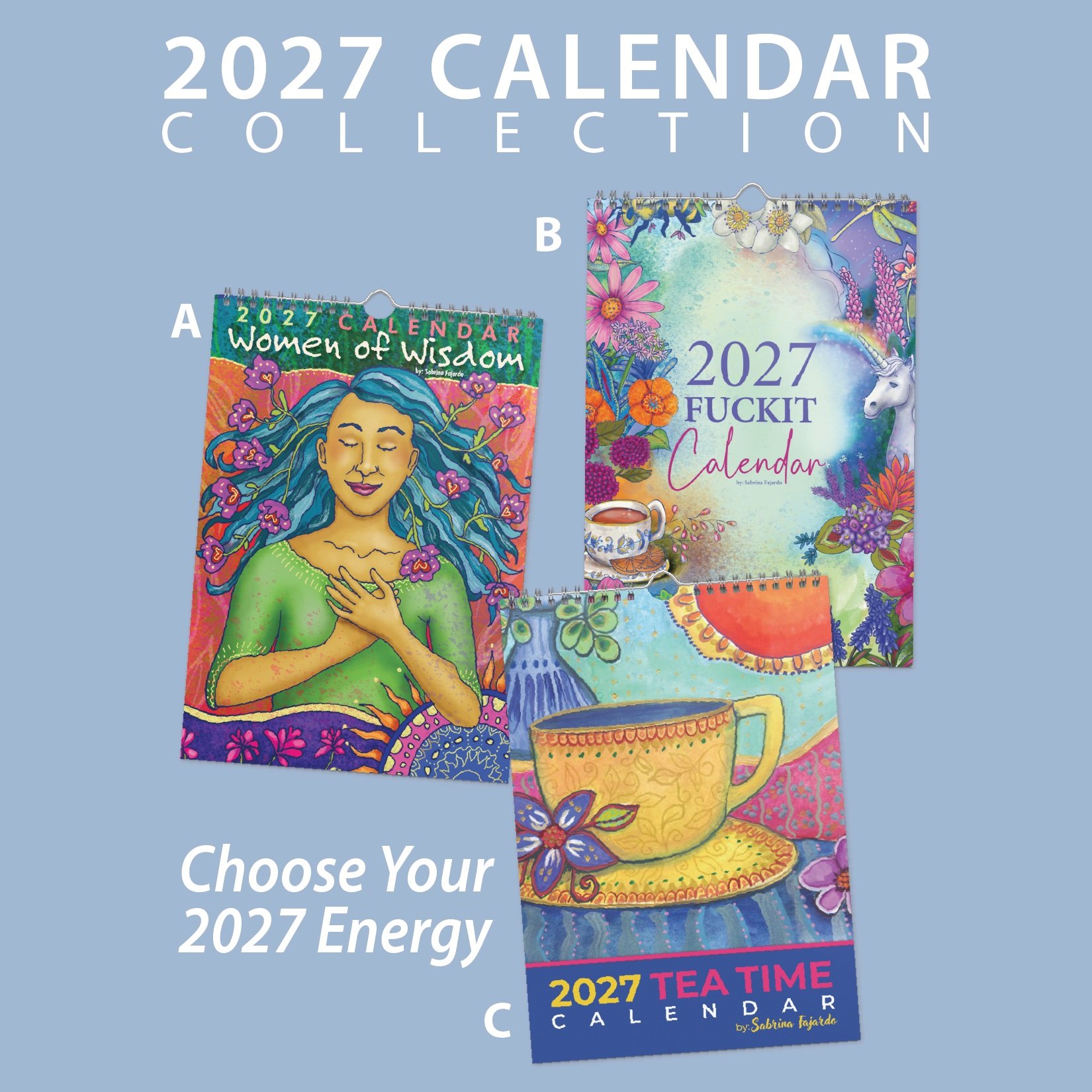 Which energy are you taking into 2027? 

Let me know in the comments below!!! 

A. Women of Wisdom
For inspiration, reflection and the reminder that wisdom can meet us in many forms.

B. FuckIt
For humor, stronger boundaries and moving through the ye
