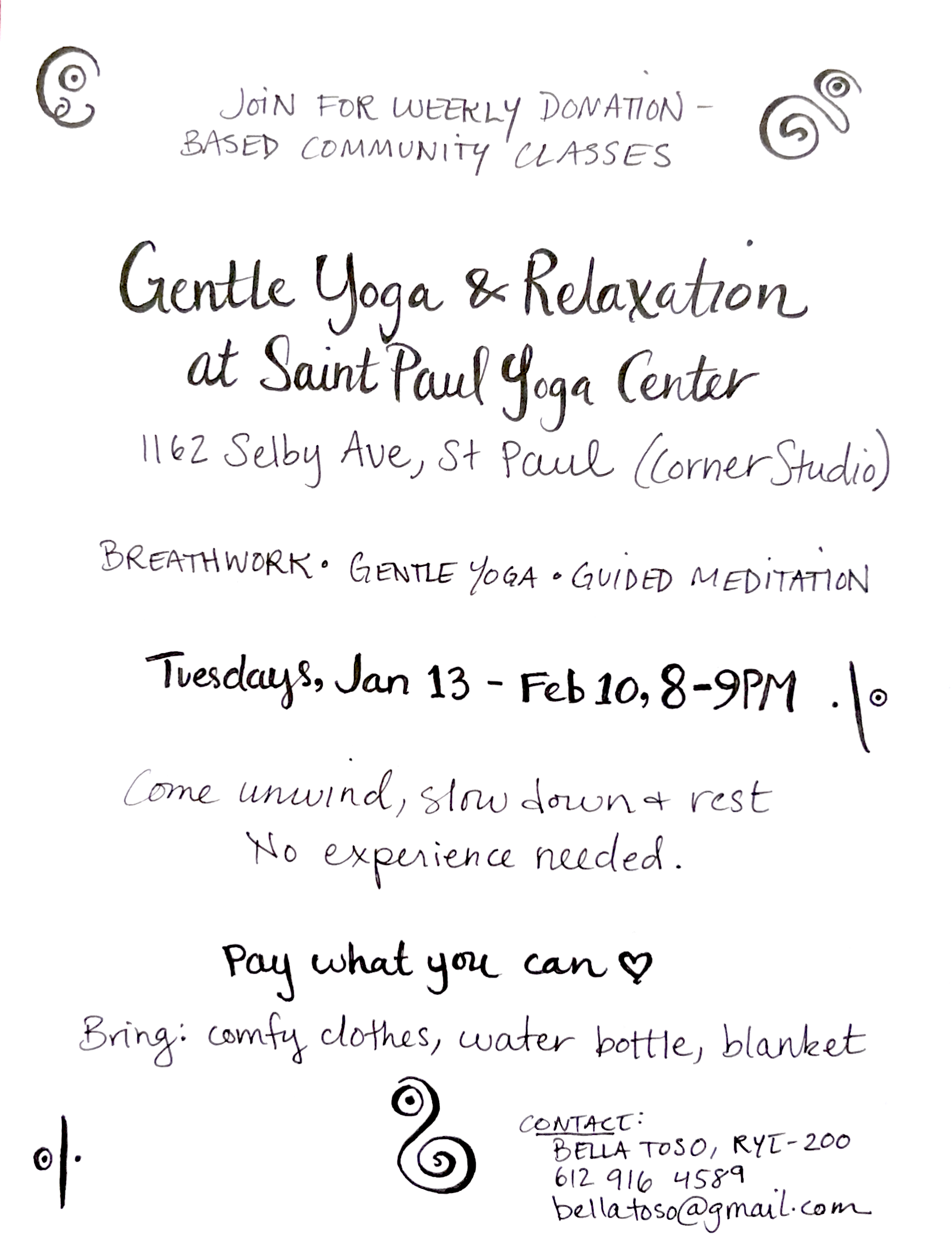 Community Relaxation Classes