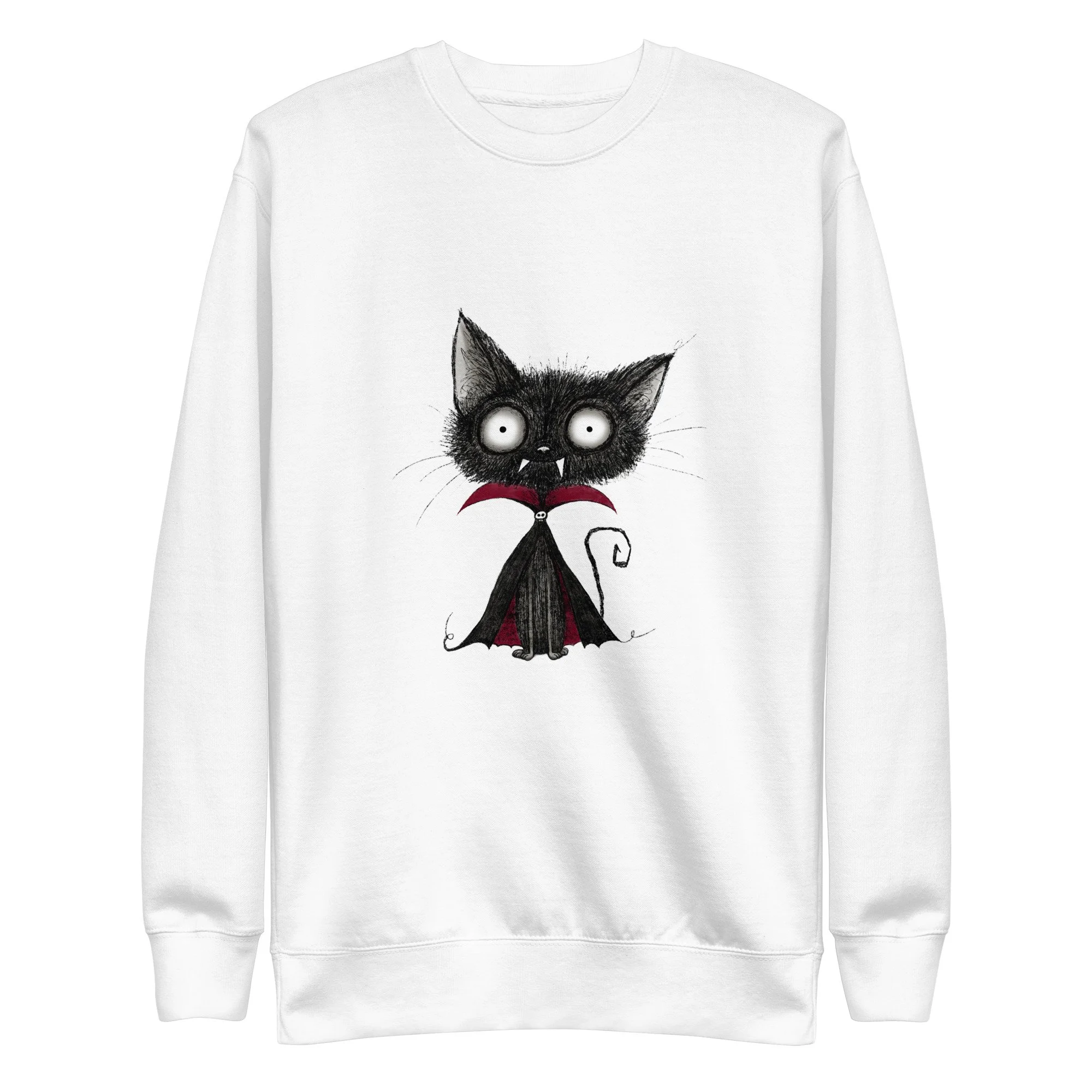 Vampire Cat sweatshirt by Jen Vax