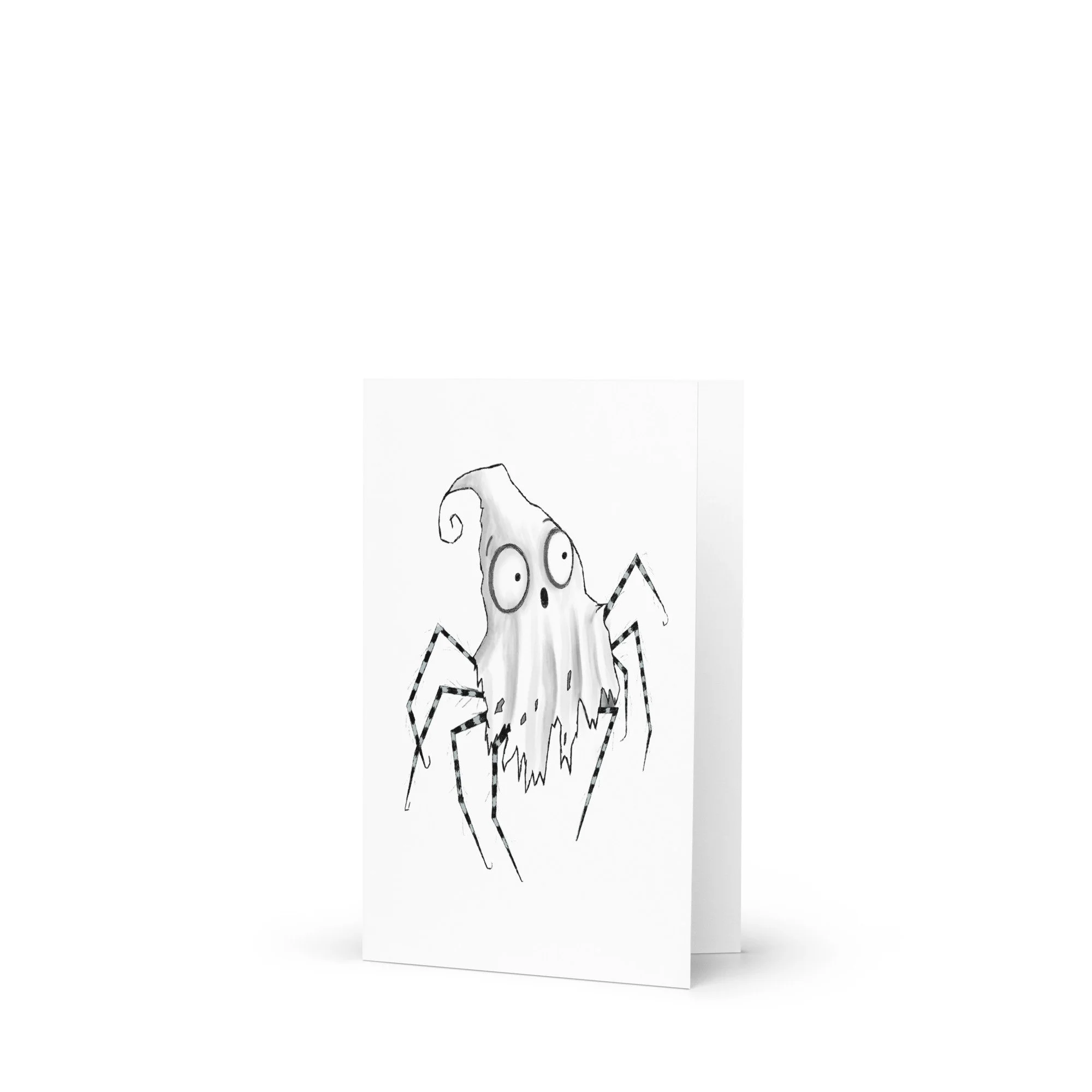 Ghost Spider greeting card by Jen Vax